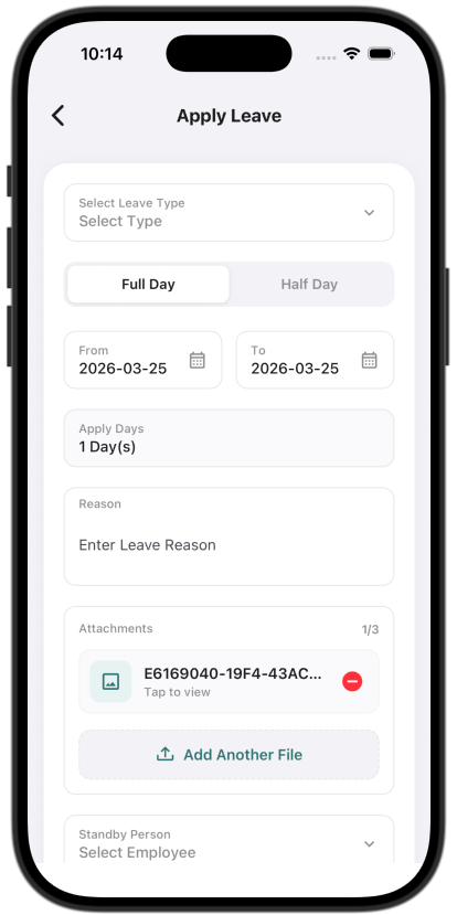 Mobile Leave App